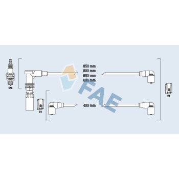 Cable de bujía antiparasitario