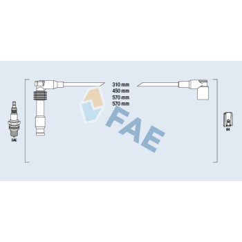 Cable de bujía antiparasitario