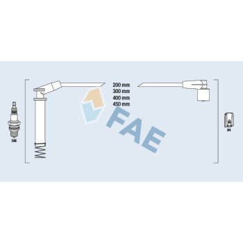 Cable de bujía antiparasitario