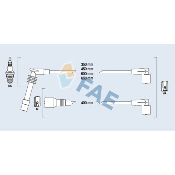 Cable de bujía antiparasitario