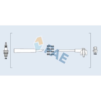 Cable de bujía antiparasitario