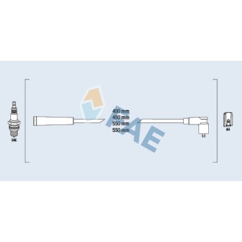 Cable de bujía antiparasitario