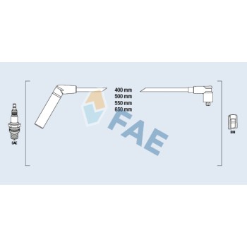 Cable de bujía antiparasitario