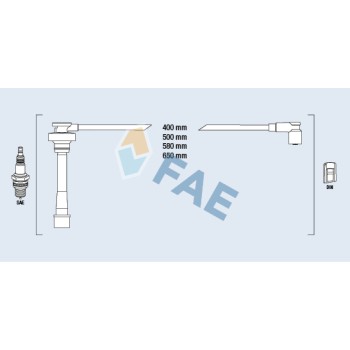 Cable de bujía antiparasitario