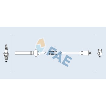 Cable de bujía antiparasitario