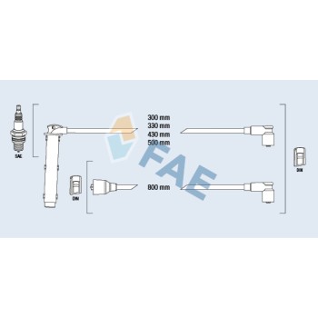 Cable de bujía antiparasitario