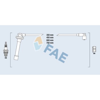 Cable de bujía antiparasitario