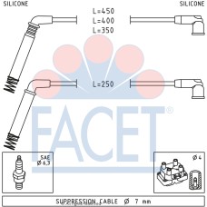 Juego de cables de encendido - FACET-47208