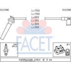 Juego de cables de encendido - FACET-47214 Juego de cables de encendido - FACET-47214
