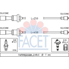Juego de cables de encendido -FACET-47241