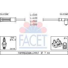 Juego de cables de encendido - FACET-47244