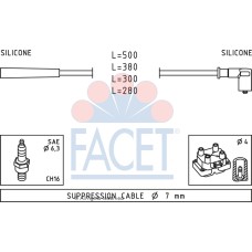 Juego de cables de encendido - FACET-47252