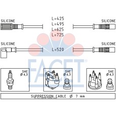 Juego de cables de encendido -FACET-48347