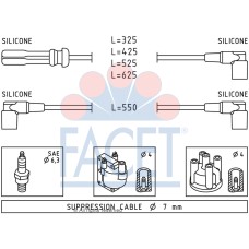 Juego de cables de encendido -FACET-48372