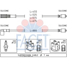 Juego de cables de encendido -FACET-48398