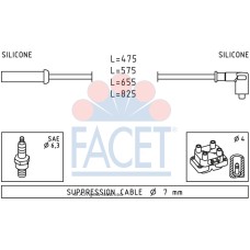 Juego de cables de encendido - FACET-48494