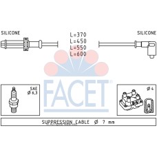 Juego de cables de encendido - FACET-49025
