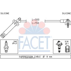 Juego de cables de encendido - FACET-49145 Juego de cables de encendido - FACET-49145