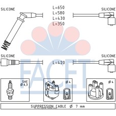 Juego de cables de encendido - FACET-49237
