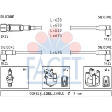 Juego de cables de encendido - FACET-49364