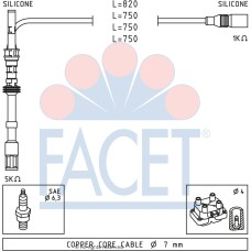 Juego de cables de encendido - FACET-49489