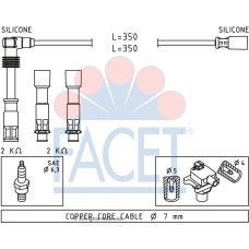Juego de cables de encendido - FACET-49491 Juego de cables de encendido - FACET-49491