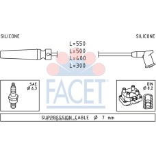 Juego de cables de encendido -FACET-49509