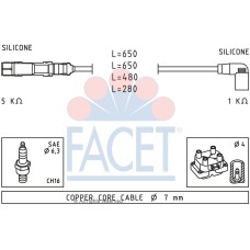 Juego de cables de encendido - FACET-49585 Juego de cables de encendido - FACET-49585