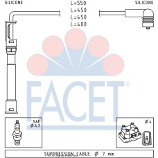 Juego de cables de encendido - FACET-49681