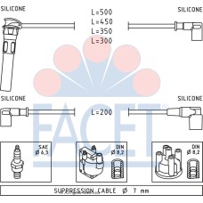 Juego de cables de encendido -FACET-49900