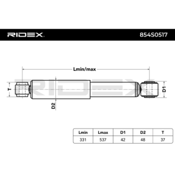 Amortiguador - RIDEX 854S0517