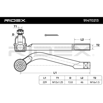 Rótula barra de acoplamiento - RIDEX 914T0213