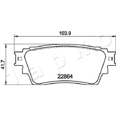 Juego de pastillas de freno - JAPKO-51515
