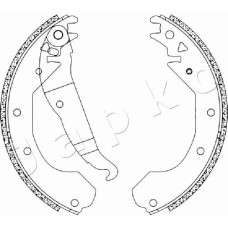 Juego de zapatas de frenos - JAPKO-550404 Juego de zapatas de frenos - JAPKO-550404