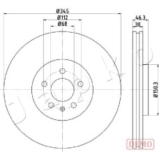 Disco de freno - JAPKO-600912C