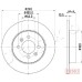 Disco de freno - JAPKO-610708C