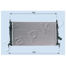 Radiador, refrigeración del motor - JAPKO-RDA053081
