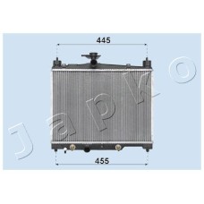 Radiador, refrigeración del motor - JAPKO-RDA153014