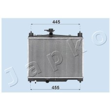 Radiador, refrigeración del motor - JAPKO-RDA153041