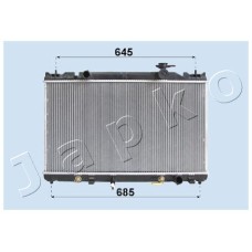 Radiador, refrigeración del motor - JAPKO-RDA153118