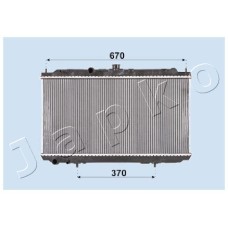 Radiador, refrigeración del motor - JAPKO-RDA213005 Radiador, refrigeración del motor - JAPKO-RDA213005