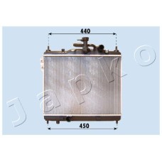Radiador, refrigeración del motor - JAPKO-RDA283093