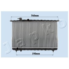 Radiador, refrigeración del motor - JAPKO-RDA283095