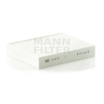 Filtro, aire habitáculo - MANN-FILTER CU25001