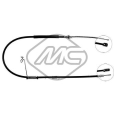Cable de accionamiento, freno de estacionamiento - METALCAUCHO-80103