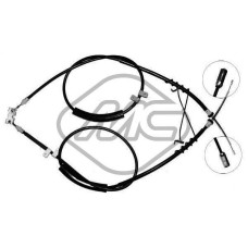 Cable de accionamiento, freno de estacionamiento - METALCAUCHO-80233