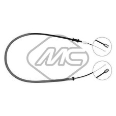 Cable de accionamiento, freno de estacionamiento - METALCAUCHO-80334