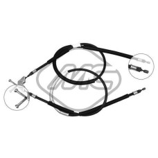 Cable de accionamiento, freno de estacionamiento - METALCAUCHO-80366