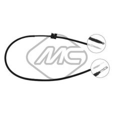 Cable de accionamiento, freno de estacionamiento - METALCAUCHO-80588