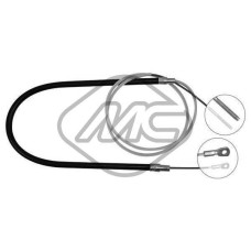 Cable de accionamiento, freno de estacionamiento - METALCAUCHO-80640